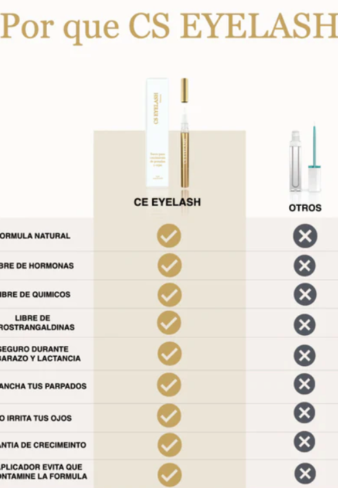 CS EYELASH - Suero para crecimiento de pestañas y cejas