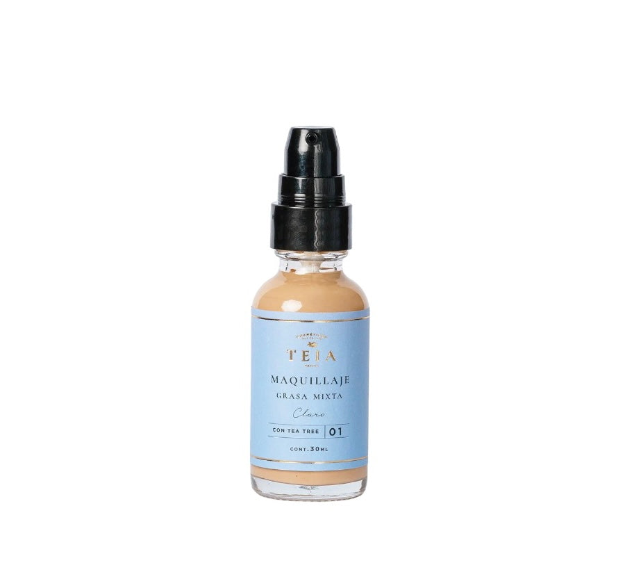 TEIA- Maquillaje piel grasa mixta