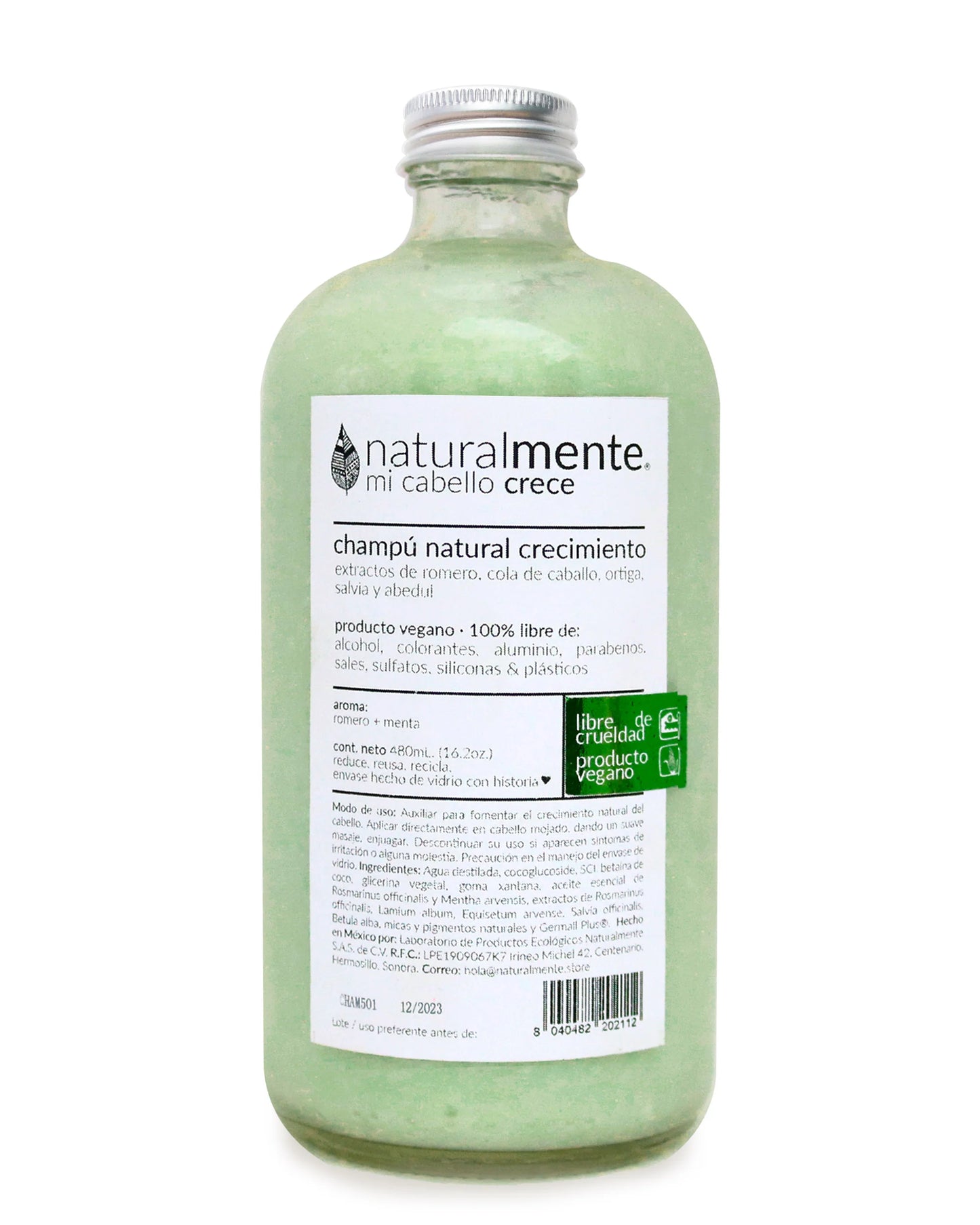 Naturalmente- Champu natural para crecimiento