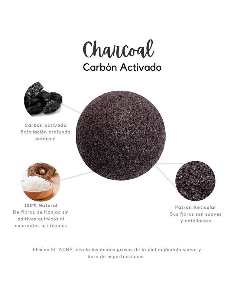 LeafCare CO.- Esponja Facial “Charcoal”