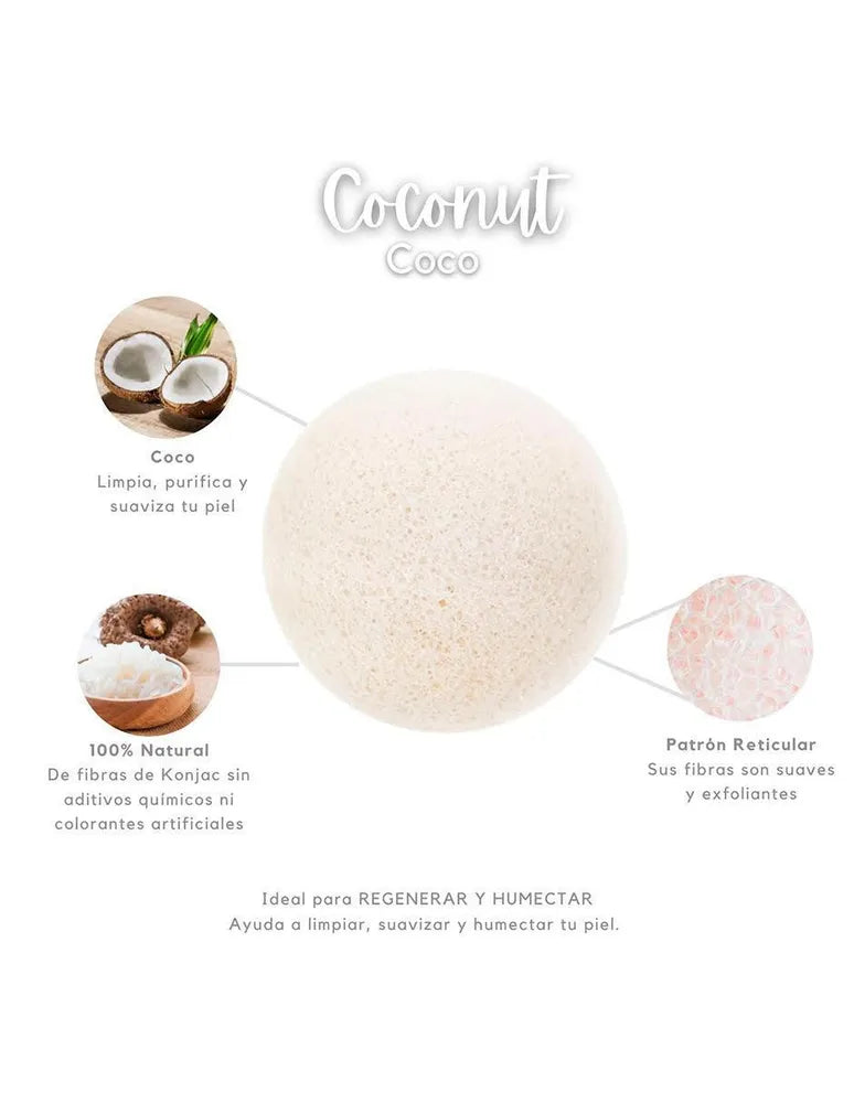 LeafCare CO.- Esponja Facial “Coconut”