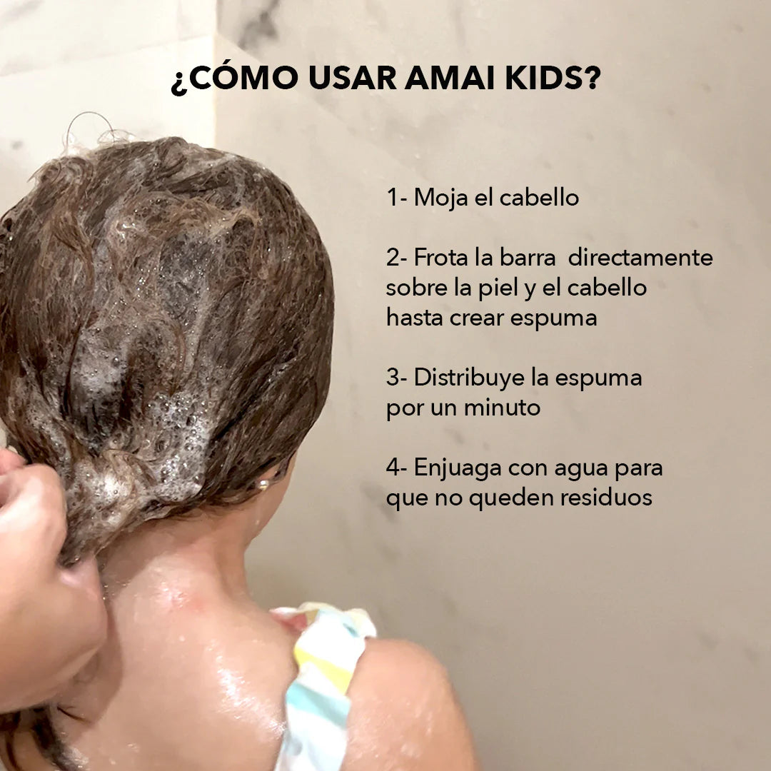 Amai- Shampoo y Jabón en Barra Todo en 1 para Niñ@s | Berry Kids