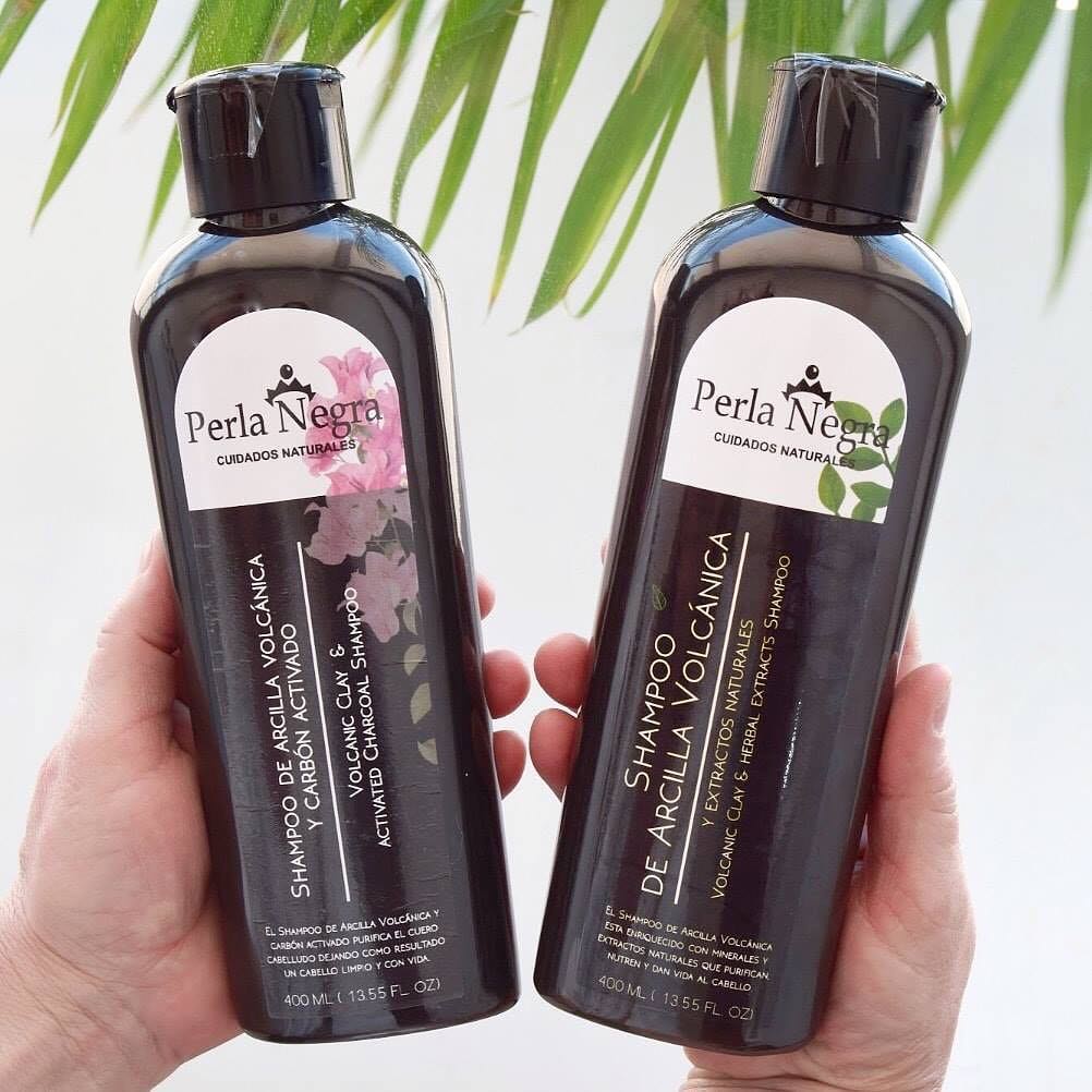 Perla Negra- Shampoo de arcilla volcánica