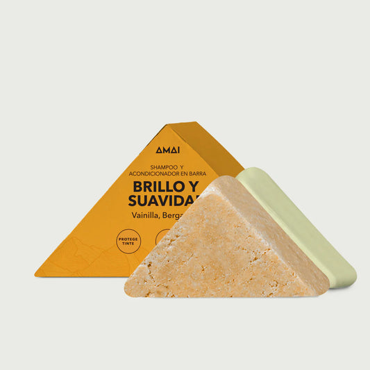 Amai- Dúo Brillo y Suavidad | Shampoo y Acondicionador en barra