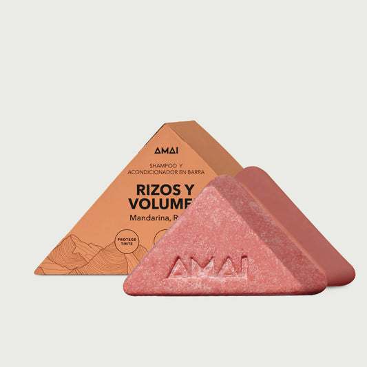 Amai- Dúo Rizos y Volumen | Shampoo y Acondicionador en barra