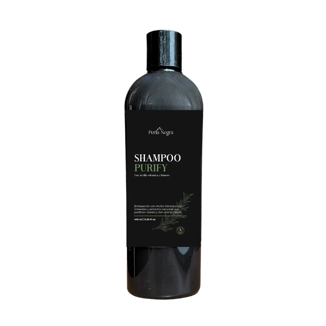 Perla Negra- Shampoo de arcilla volcánica