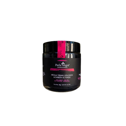 Perla Negra- Mascarilla de arcilla termal volcánica y carbón activado
