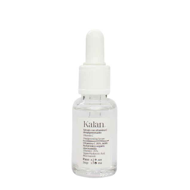 Kalan- Vitamina C - Sérum Despigmentante (Vitamina C 20% + Niacinamida + Ácido Hialurónico Vegano)