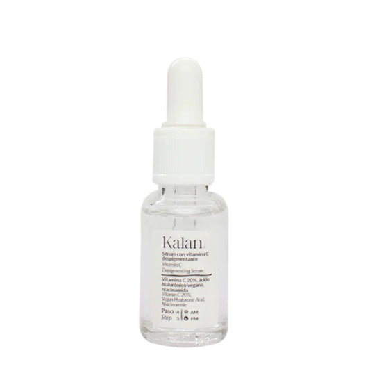 Kalan- Vitamina C - Sérum Despigmentante (Vitamina C 20% + Niacinamida + Ácido Hialurónico Vegano)
