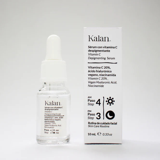 Kalan- Vitamina C - Sérum Despigmentante (Vitamina C 20% + Niacinamida + Ácido Hialurónico Vegano)