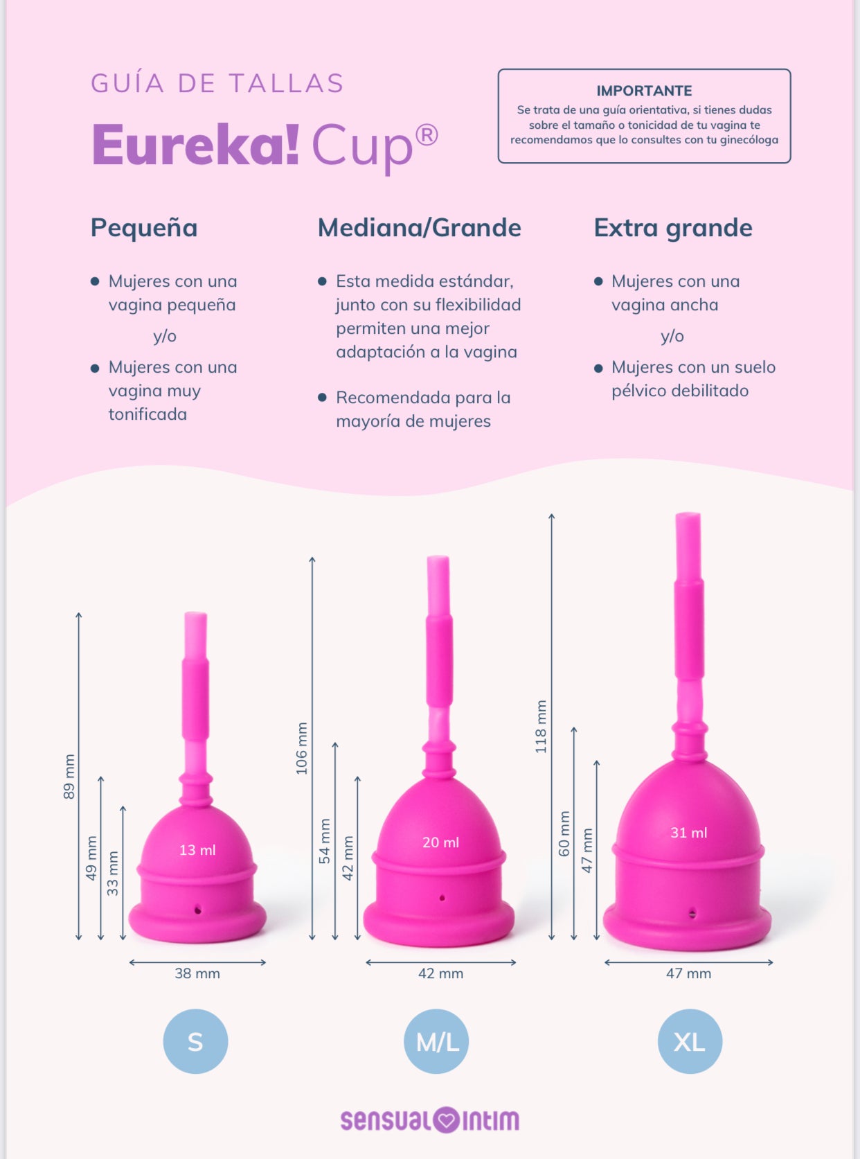 Eureka Cup- Copa menstrual vaciable